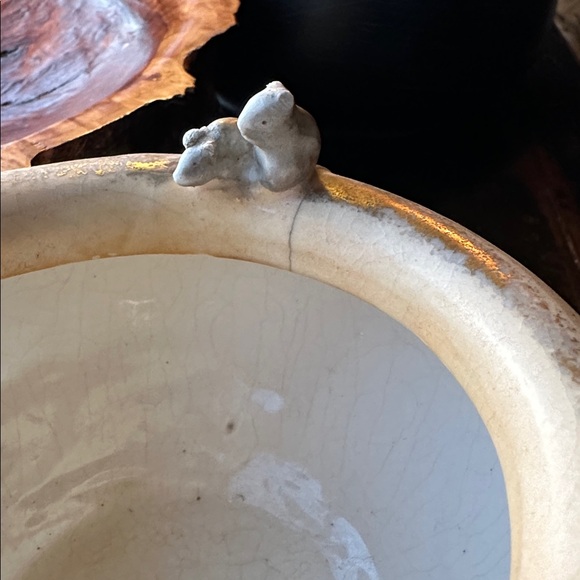 Amphora Vase with Cat  & Mice. Antique pottery home decor. Rare collectible EUC - Picture 10 of 16